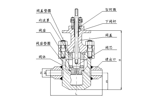 閘閥結(jié)構(gòu)圖